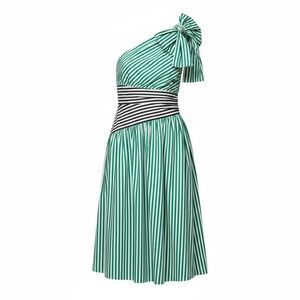 French Connection Alexis Stripe One‑Shoulder Midi Dress